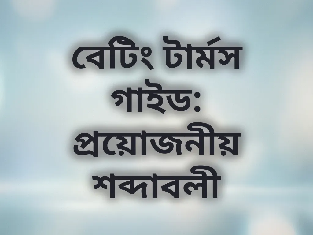 বেটিং টার্মস গাইড